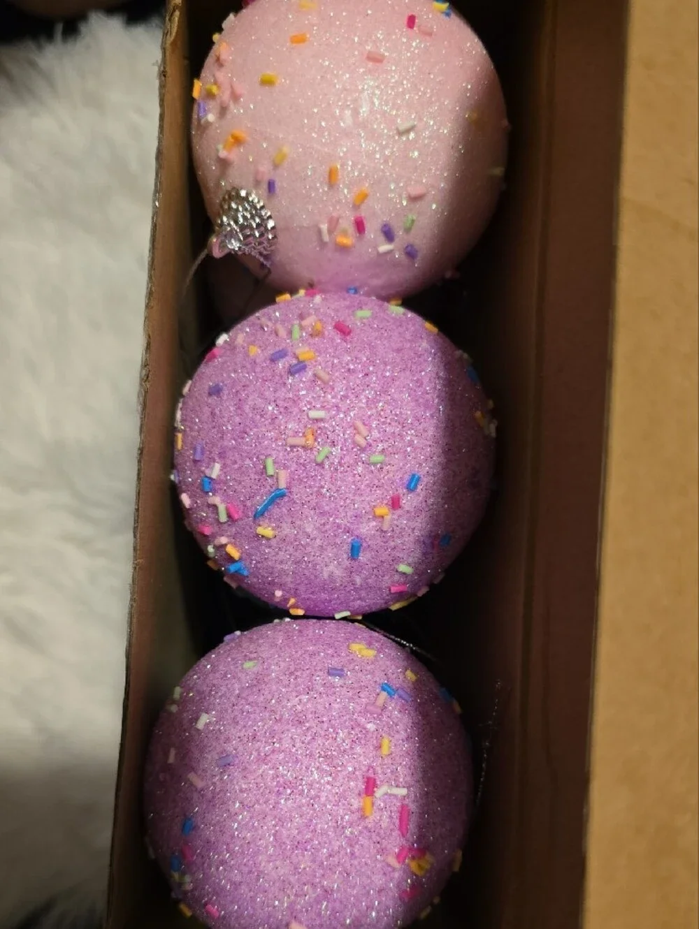 Pastel Party Ball Ornaments - Pink, Green, Blue, Yellow.  12 Count. NWT.